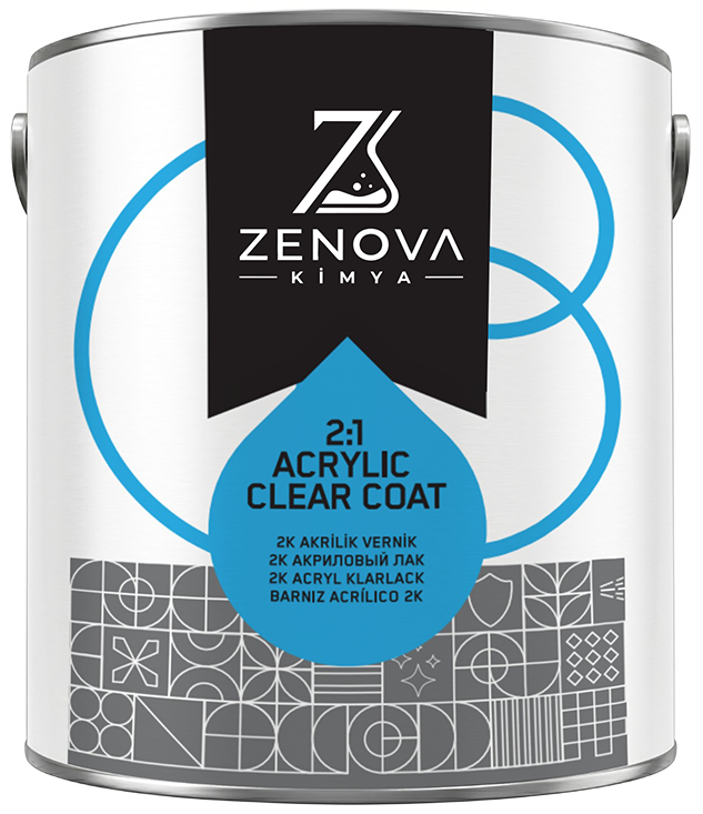 Zenova 2K Akrilik Vernik (2:1 Acrylic Clear Coat) ambalajı